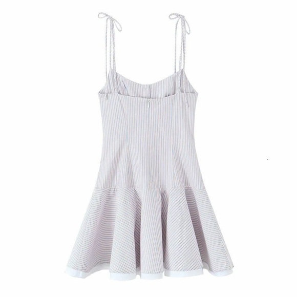 Zara Short Striped Spaghetti Strapped Dress Size XS - Picture 3 of 13